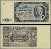 20 złotych 1.07.1948, seria HT, numeracja 386882