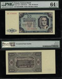 20 złotych 1.07.1948, seria KE, numeracja 573629