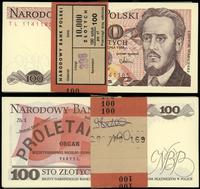 zestaw: 101 x 100 złotych 1.12.1988, różne serie
