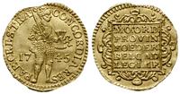 dukat 1745, złoto 3.44 g, Purmer Ut26, Delmonte 