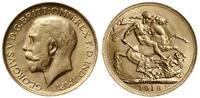 1 funt 1918 P, Perth, złoto 7.98 g, piękny, Fr. 