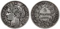 2 franki 1887 A, Paryż, typ Ceres, srebro 9.82 g