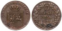 3 grosze polskie 1831, Warszawa, łapy Orła prost
