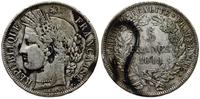 5 franków  1849 A, Paryż, typ Ceres, srebro 24.4