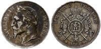 5 franków  1867 A, Paryż, popiersie autorstwa Ba