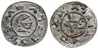 denar przed 1085, Aw: Ręka trzymająca włócznię, 