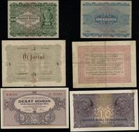 zestaw 3 banknotów, 100 koron 2.01.1922 Austria,