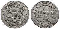 1/12 talara 1738, Drezno, na awersie FWôF, monet