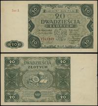 20 złotych 15.08.1947, seria A, numeracja 774104