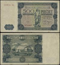 500 złotych 15.08.1947, seria O2, numeracja 3714
