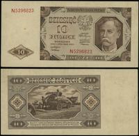 10 złotych 1.08.1948, seria N, numeracja 5296823