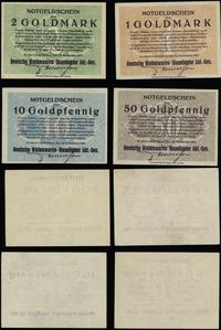 Śląsk, zestaw: 1, 2, 10 i 50 goldfenigów, 14.11.1923