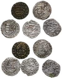 zestaw 5 monet, Kremnica, 1589 (?), 1614 (2 sztu