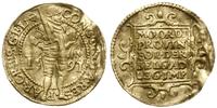 dukat 1591, złoto 3.47 g, gięty, Delmonte 649, F