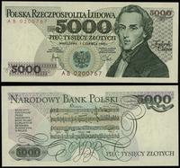 5.000 złotych 1.06.1982, seria AB, numeracja 020