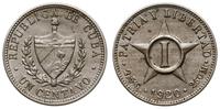 1 centavo 1920, miedzionikiel, KM 9.1