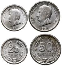 zestaw: 25 i 50 centavos 1953, srebro 2.51 g i 4