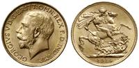 funt 1914 M, Melbourne, złoto 7.98 g, Fr. 39, Se