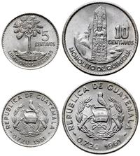 zestaw 2 monet 1961, 10 centavos oraz 5 centavos