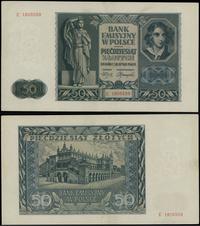 50 złotych 1.08.1941, seria E, numeracja 1805559