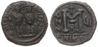 Bizancjum, follis, 572-573