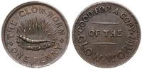 Wielka Brytania, token o warości 1 pensa, ok 1865