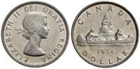 dolar 1954, Ottawa, Canoe, srebro próby 800, KM 
