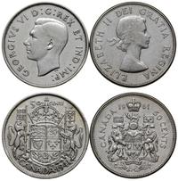 Kanada, zestaw: 2 x 50 centów, 1941, 1961 (Elżbieta II)