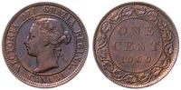 1 cent 1900 H, Heaton, brąz , KM 7