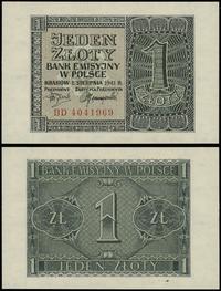 1 złoty 1.08.1941, seria BD, numeracja 4041969, 