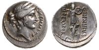 denar 56 pne, Rzym, Aw: Głowa Ceres, przed nią n