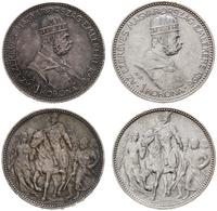 Węgry, zestaw: 2 x 1 korona, 1896