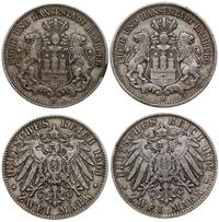 zestaw: 2 x 2 marki 1902, 1903, Hamburg, łącznie