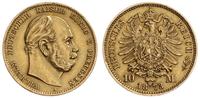 10 marek 1873 A, Berlin, złoto 3.96 g, AKS 111, 