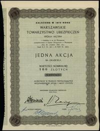 Polska, 1 akcja na 100 złotych, 1931