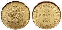 20 marek 1904 L, Helsinki, złoto ok. 6.4 g, niec