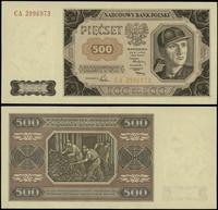 500 złotych 1.07.1948, seria CA, numeracja 39969