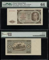 10 złotych 1.07.1948, seria D, numeracja 7570804