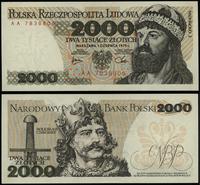2.000 złotych 1.06.1979, seria AA 7838806, piękn