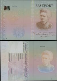 druk reklamowy paszportu, 2 druki z Marią Skłodo