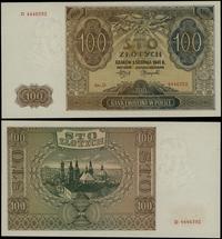100 złotych 1.08.1941, seria D, numeracja 444639