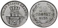 10 groszy 1835, Wiedeń, bardzo ładne, Bitkin 2, 