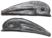 brąz w kształcie delfina V w. pne, brąz 27 mm, 2