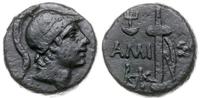 brąz koniec II w. pne, Aw: Głowa Aresa w hełmie 