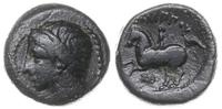 brąz  po 359 r. pne, Aw: Głowa Filipa w lewo; Rw