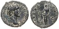 as 143-144, Rzym, Aw: Głowa cesarza w wieńcu lau