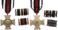 Niemcy, Krzyż Zasługi za Wojnę 1914-1918 (Ehrenkreuz des Weltkrieges) bez mieczy z dyplomem nadania i dwoma baretkami