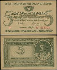 5 marek polskich 17.05.1919, seria IU, numeracja