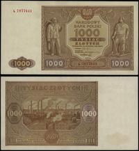 1.000 złotych 15.01.1946, seria L, numeracja 797