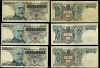 zestaw: 3 x 500.000 złotych 20.04.1990, seria C,